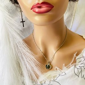 ✨❤️💋Beautiful heart pendant necklace fashion  crystal jewelry